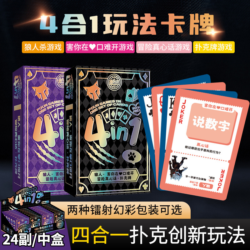 8-in-1 Multi-Play Card Game: Truth or Dare, Risk, Guess Who, Etc 8-in-1 Multi-Play Card Game: Truth or Dare, Risk, Guess Who, Etc