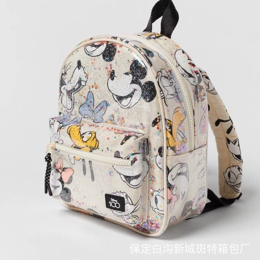Cross -border Z family new transparent Mier Qi children joint Disi printed mini backpack 1293130002