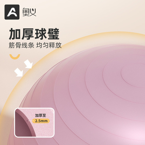 Upani Yoga Ball Thickened Explosion-proof Fitness Ball Children's Pregnant Women Delivery Ball 65/75cm Yoga Ball