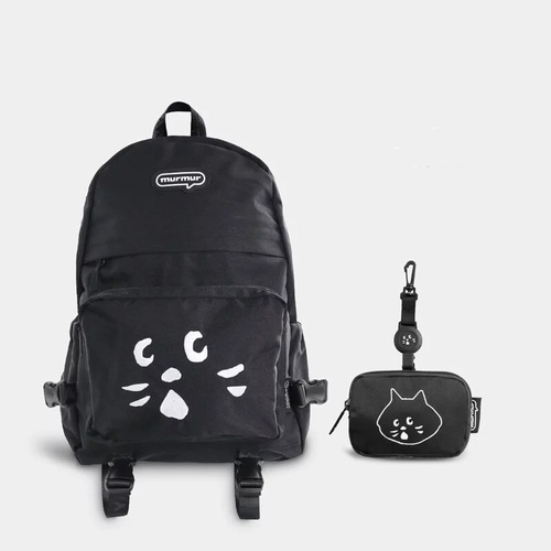 Japan NYA Surprise Cat Male and Female Students Cute School Bags Backpack Two-piece Set Large Sports Backpack Trendy