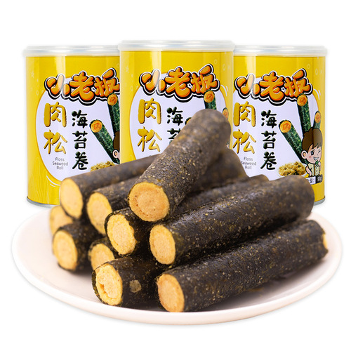 Small Boss Seaweed Roll Box with Tuna Filling Seaweed Rolls 108g Popular Pregnant Women and Children Snacks Nori Edible Filling Crispy