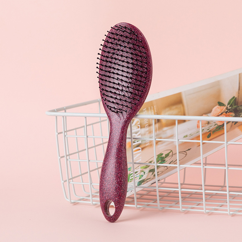 Peine para el hogar, masaje del cuero cabelludo, peine de la bolsa de aire, peine largo rizado para mujer, peine de cojín de aire portátil esponjoso, peine de cinco piezas antiestático