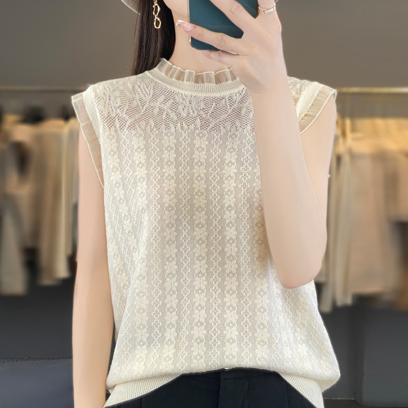 Lace summer vest