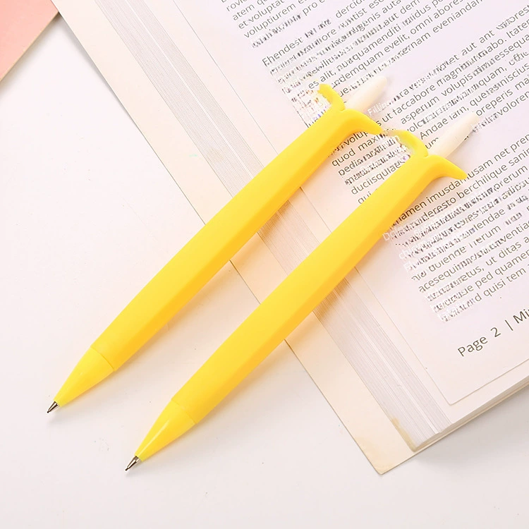 Automatic cartoon fruit pencil, children's calligraphy for elementary school students, plastic brush