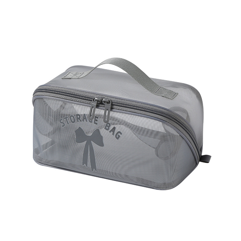 Bolsa de almohada de gran capacidad de hilo de malla de sensación de alta calidad, bolsa de lavado, bolsa de lavado simple de alto valor para almacenamiento, antisalpicaduras