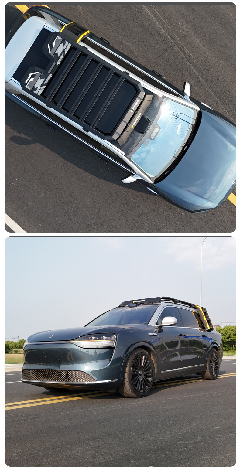 Suitable for Aito M9 M8 M7 Outdoor Camping Car Roof Expansion Explorer Roof Rack Canopy Side Tent Ladder