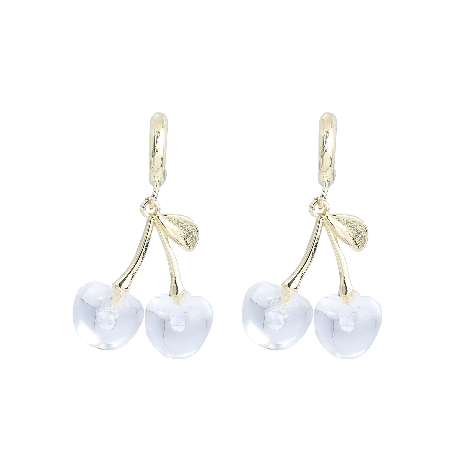 16g Weight Alloy Ear Needle Material Drop Earrings Classification 1 Pair Quantity Casual, Daily Occasion Zinc alloy Material Cherry Pattern Women's Gender Sweet Style 1 Pair Sweet Cherry Zinc Alloy Drop Earrings 23