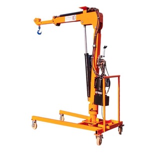 Conode Electric Hydraulic Crane Retractable Folding Rotating Hand Push Mobile Vehicle-Mounted Small Lifting Cantilever Crane