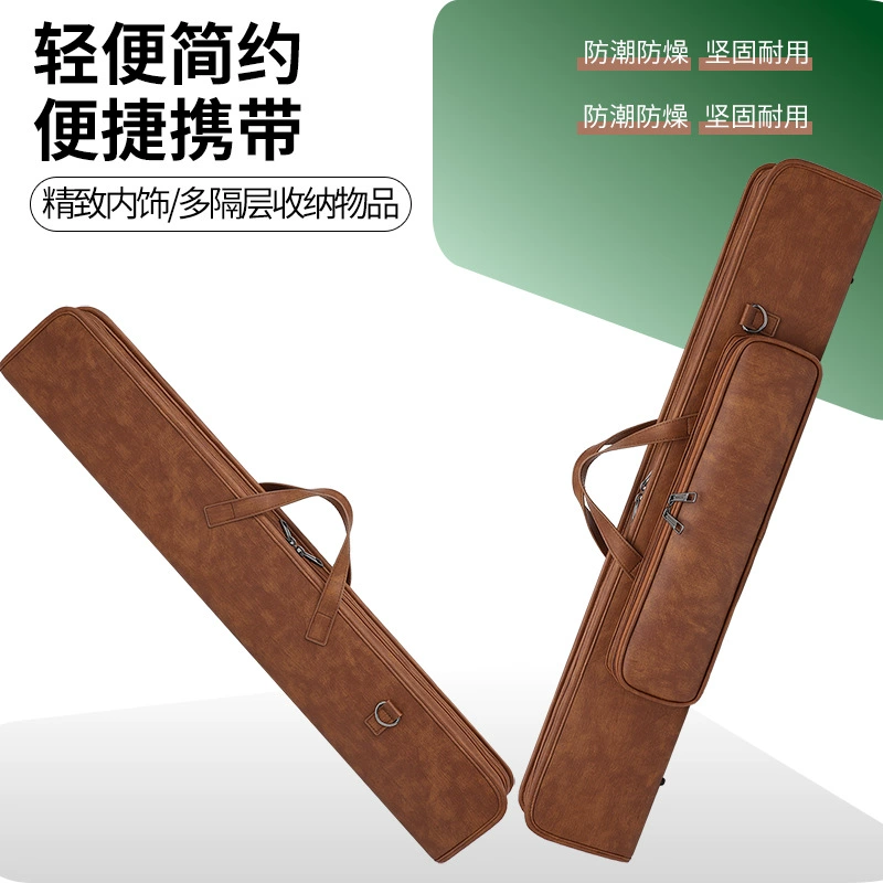 Новая сумка для киев на 3 или 4 кия, большая сумка для киев, разборная сумка для киев (1/2), сумка для бильярдных киев с 7 отверстиями (4 передних, 3 задних)