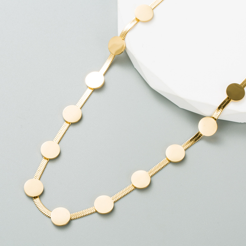 Fashion Geometric Titanium Steel Plating Necklace 1 Piece