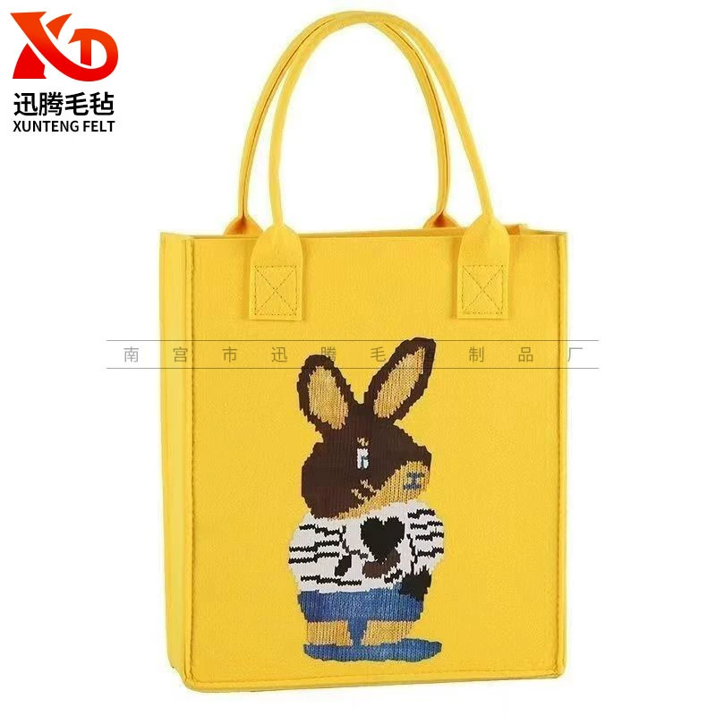 Оптовая студенческая ланч-бокс бенто войлочная сумочка детская сотня банкетная сумка мультяшная кукла мамочка войлочная сумка