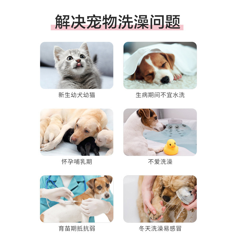 ペット用無洗精華液20mlペット入浴剤猫消臭清潔ドライクリーニング精華液拭浴液|undefined