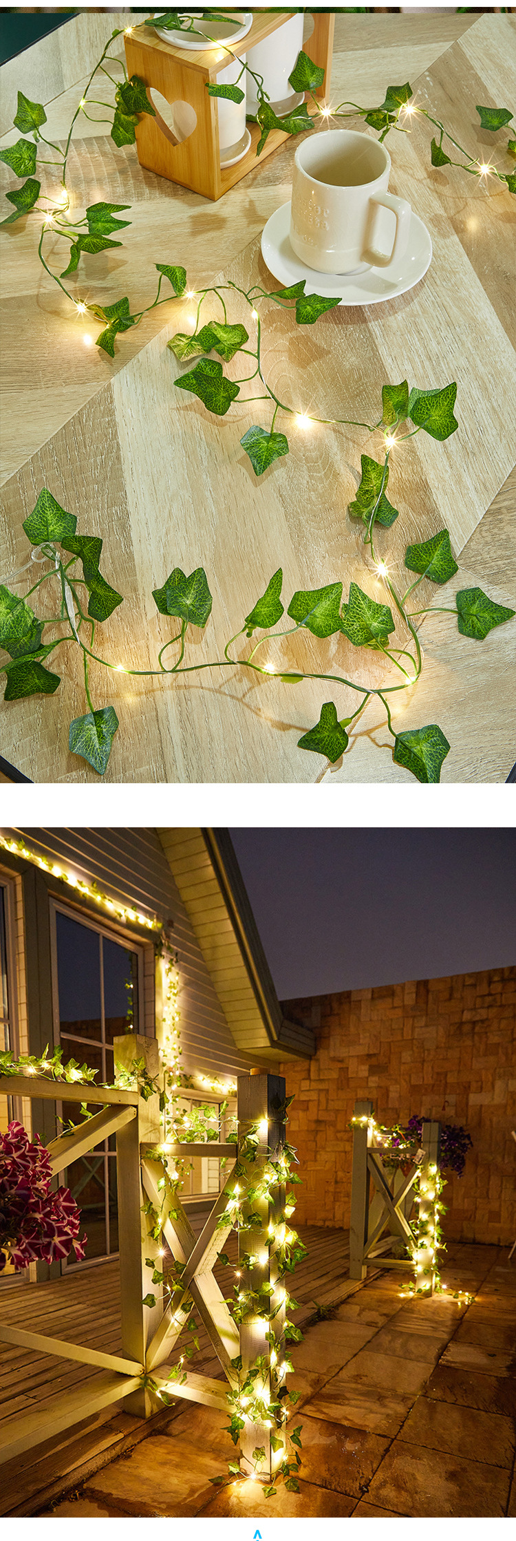 Lierre artificiel, feuille Guirlande lumineuse, 2M 20 LED decoration  chambre aesthetic Vert Feuille, guirlandes lumineuses pour Célébration,  Mariage, Cuisine, Jardin, Bureau Deco (2 Pièces) : : Cuisine et  Maison