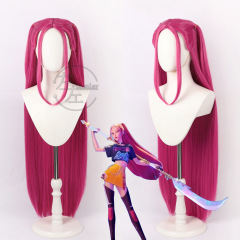 左左 Skpop ハンターウィッチミラ cos ウィッグ ゾーイ ルミ コスプレ頭皮トップ