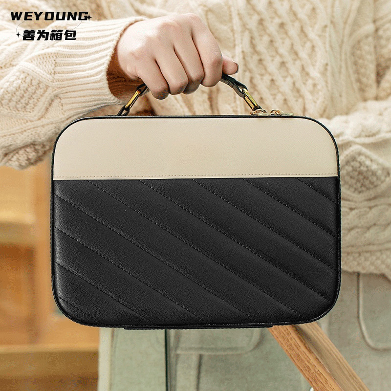 Internet Celebrity Cosmetic Case High-end Portable Storage Bag Women's Portable Large Capacity Cosmetic Bag