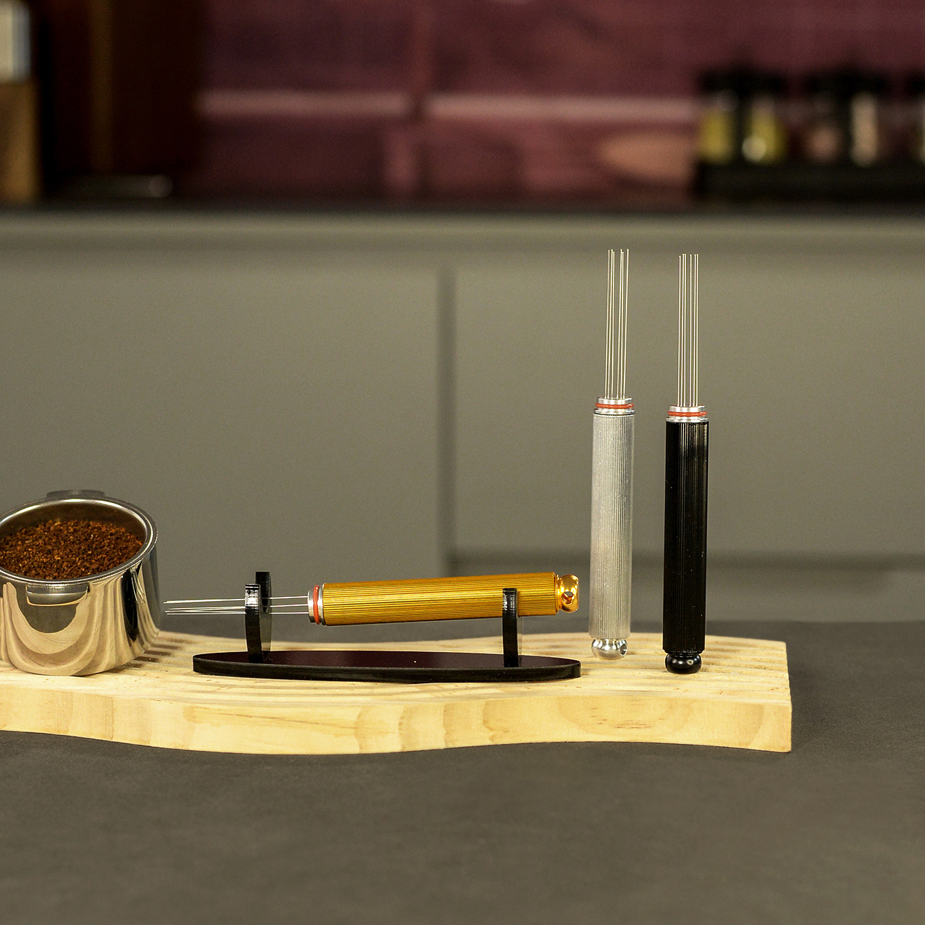 Aguja de polvo de aleación de aluminio de café aguja de polvo de madera aguja de polvo de madera aguja de polvo de madera sólida aguja de polvo de madera