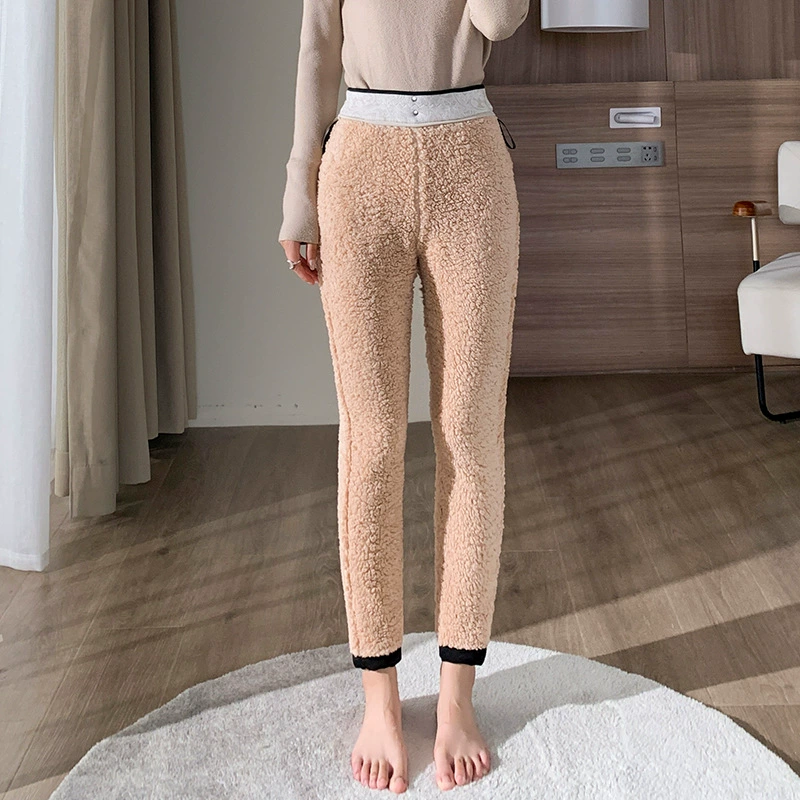 Вельветовые л leggings, тёплые брюки, эластичные зауженные брюки, высокая талия