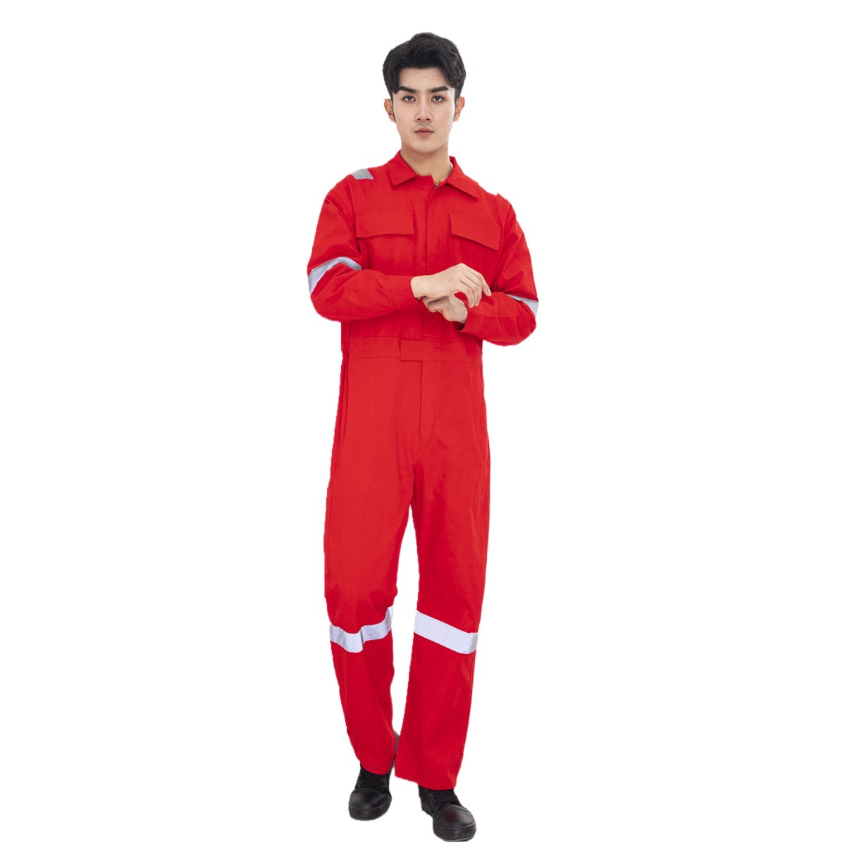 Traje de primavera y otoño de todo el proceso de algodón, traje de barco de la tripulación de envío, mono de algodón puro, comercio de exportación