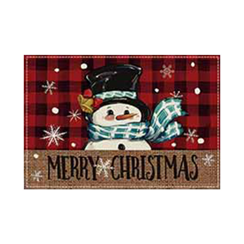 クロスボーダー爆発クリスマス雪だるま食事マット雪格子テーブルマットクリスマスパーティー装飾断熱マット祝日装飾|undefined