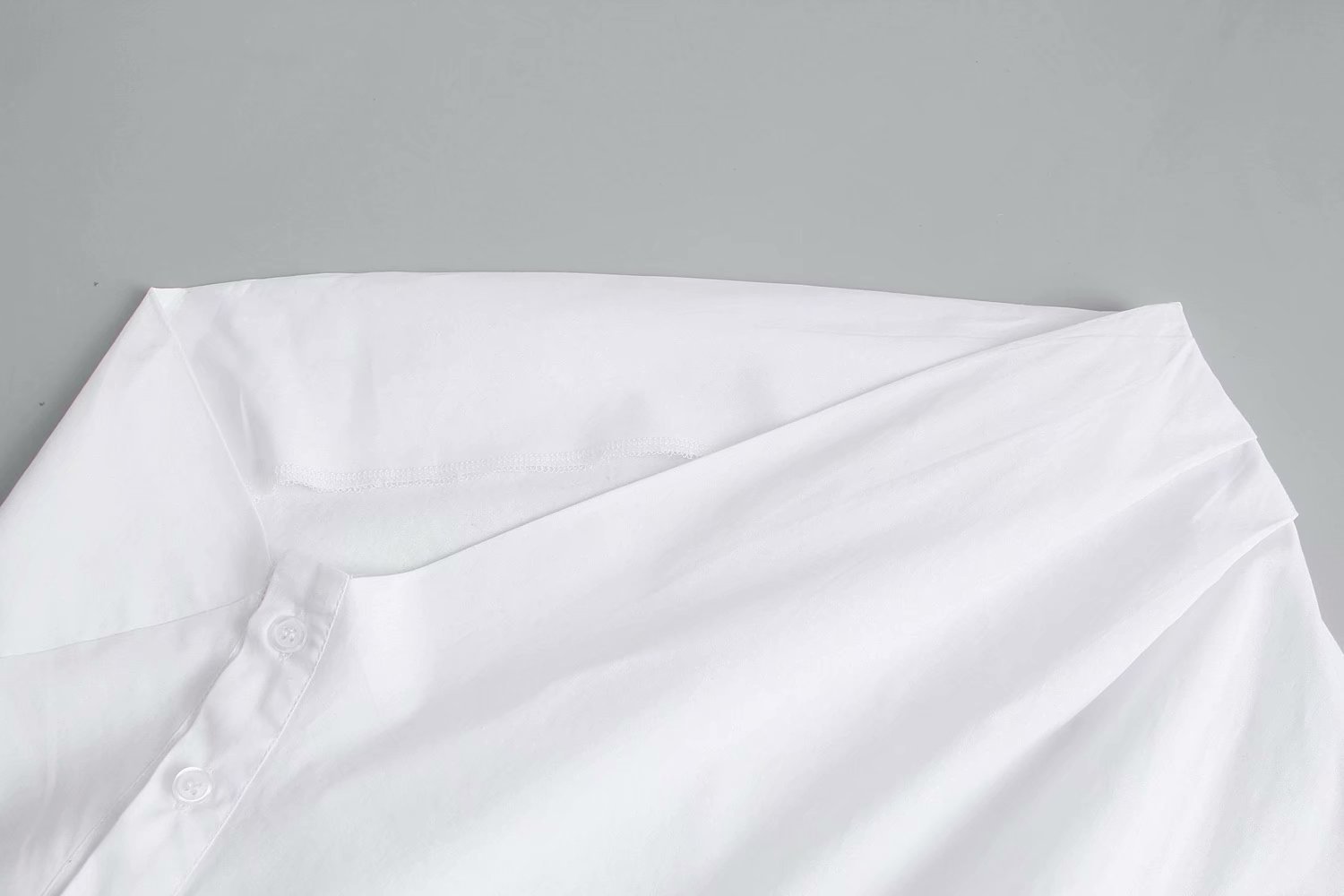 spring new poplin white shirt NSAM47577