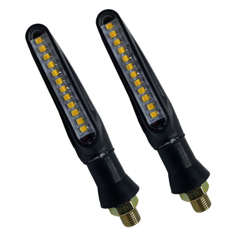 Led Flowing Water Motorcycle Turn Signal 12V Waterproof Horizon Direction Light Dynamic Indicator Light Motorcycle Accessories