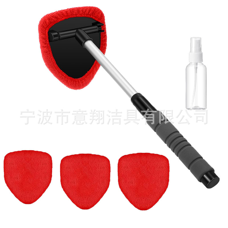 Car cleaning tools, Qìchē Wiper Microfiber Wash - 1-set-b-style-eva-cover-4-red-cloth-covers-100ml-bottle