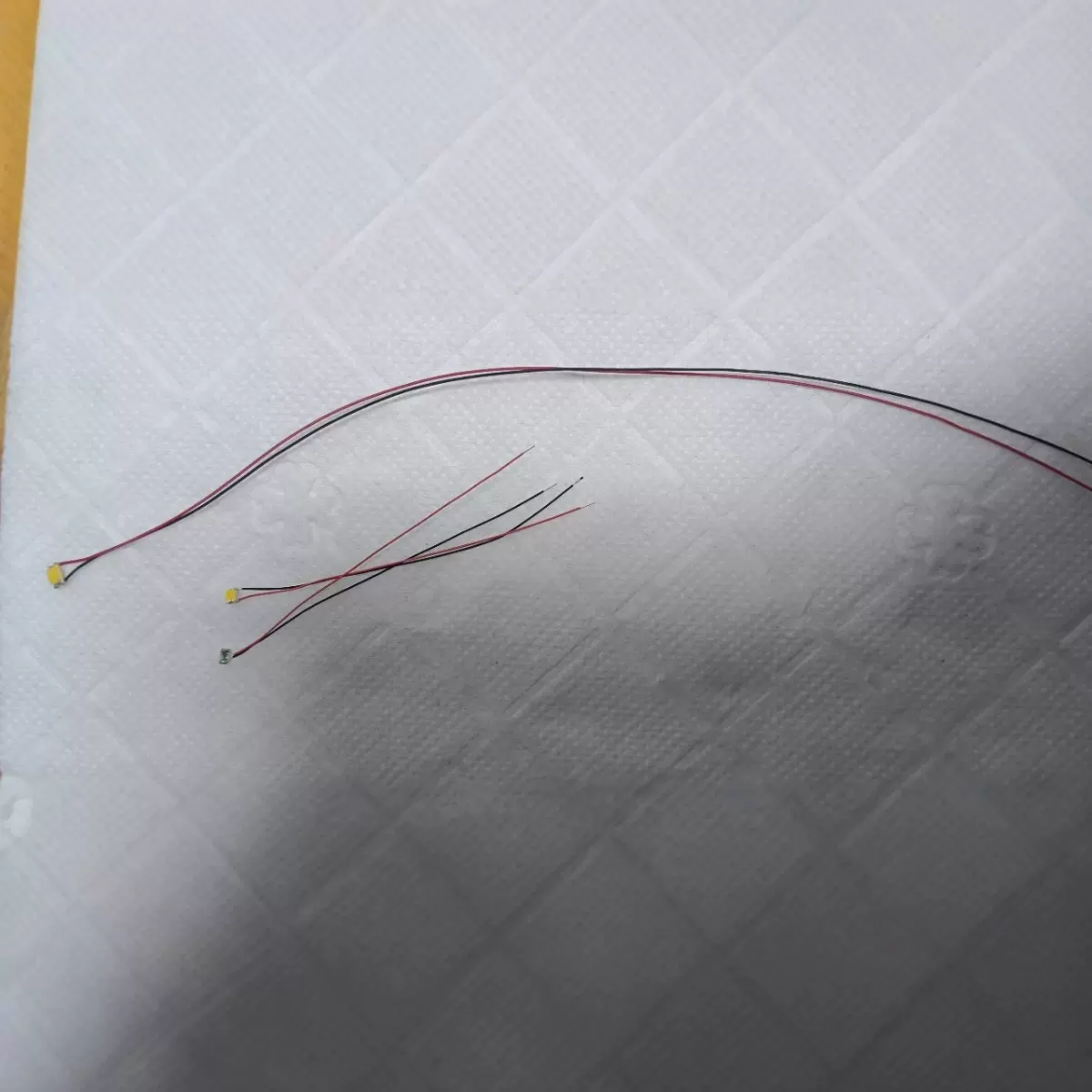 LED贴片带线灯0805七彩高达模型DIY加灯车模手办改装灯手工