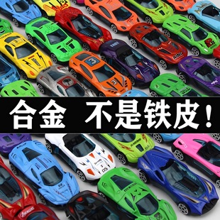 Exquisite simulation car model toy children alloy sliding racing car mini track universal car bulk boy