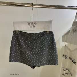 WGWE2026夏季韩系复古风波点百搭显瘦A字半身裙气质半身裙女W9786