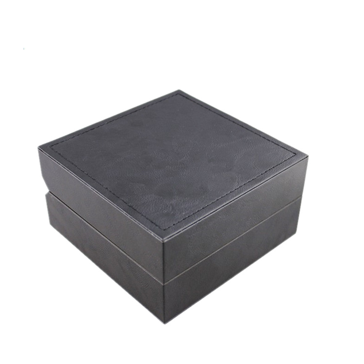 深圳产高档真皮黄金手表盒 钻石表牛皮手表皮盒 机械表金表盒