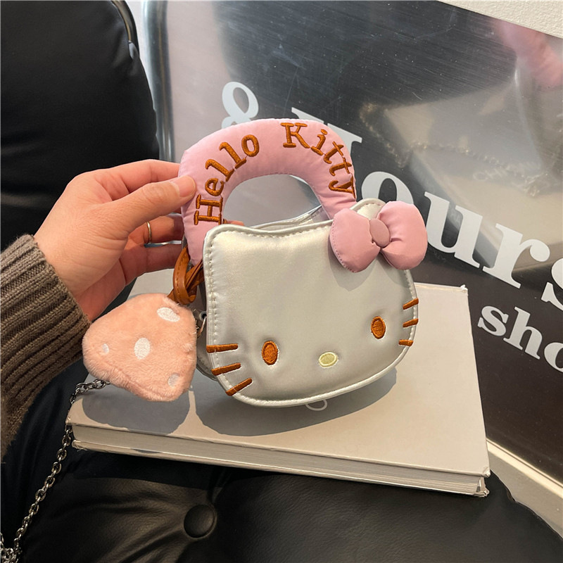 2025年新作 ハローキティ ミニショルダーハンドバッグ かわいくて見栄えの良い 毎日の通勤口紅小銭入れ|undefined