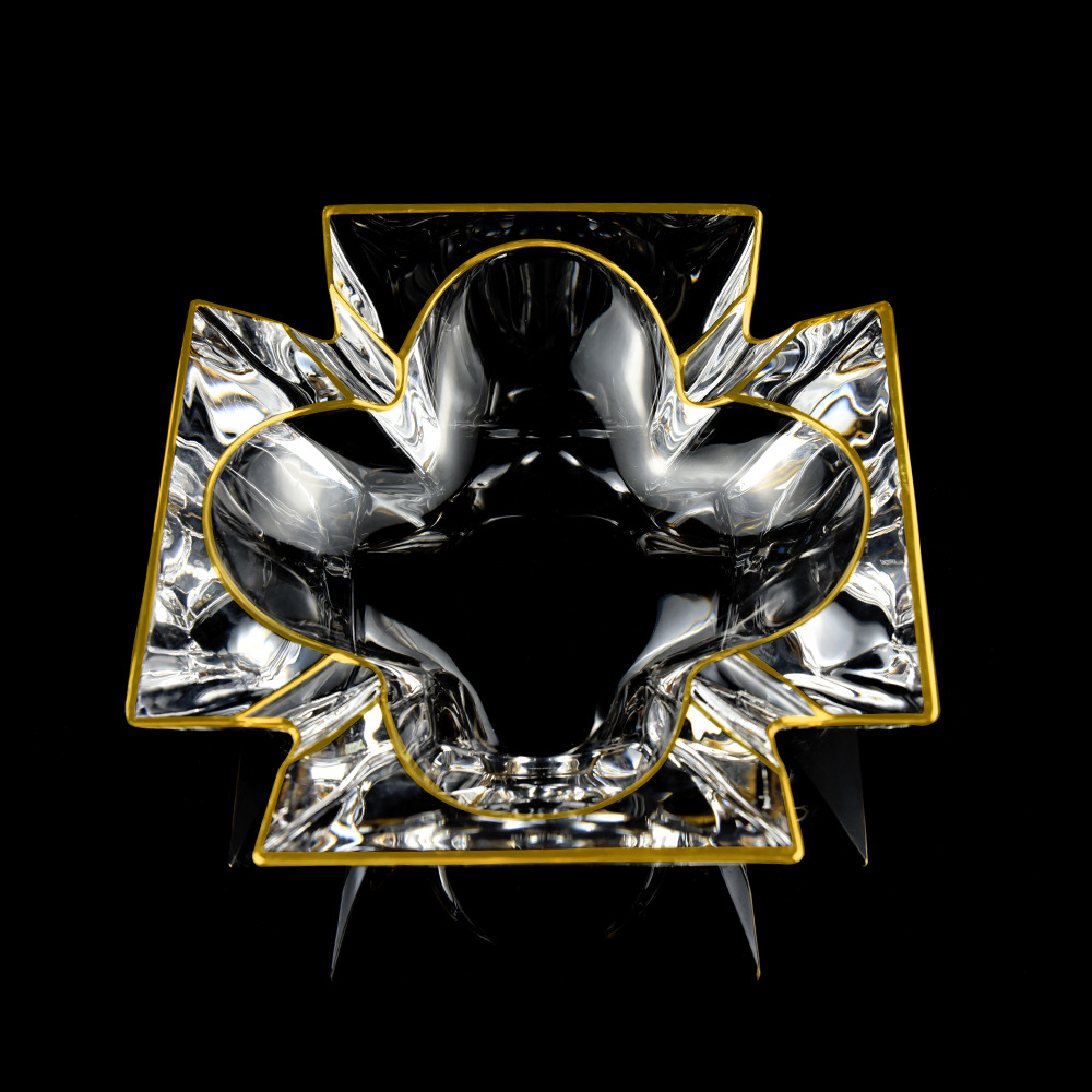 抖音直播带货好物 家居生活馆轻奢摆件 欧式不规则四角烟灰缸家用