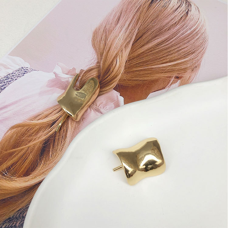 Women's Simple Style Geometric Alloy Plating Hair Clip display picture 2