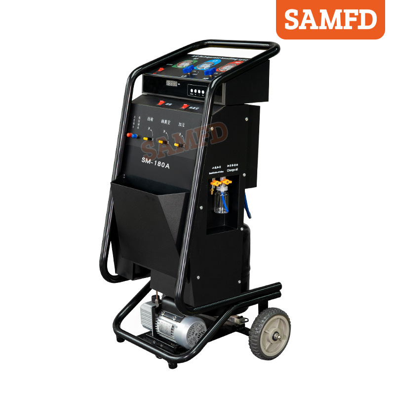 Máquina de llenado de recuperación de refrigerante de aire acondicionado de automóviles máquina de llenado de refrigerante máquina de llenado de recuperación de refrigerante freón nieve automática