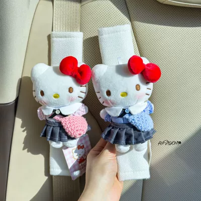 Hellokitty Avtomobil Təhlükəsizlik Kəməri Çiyin Yastıqları, Uşaqlar üçün Qoruyucu