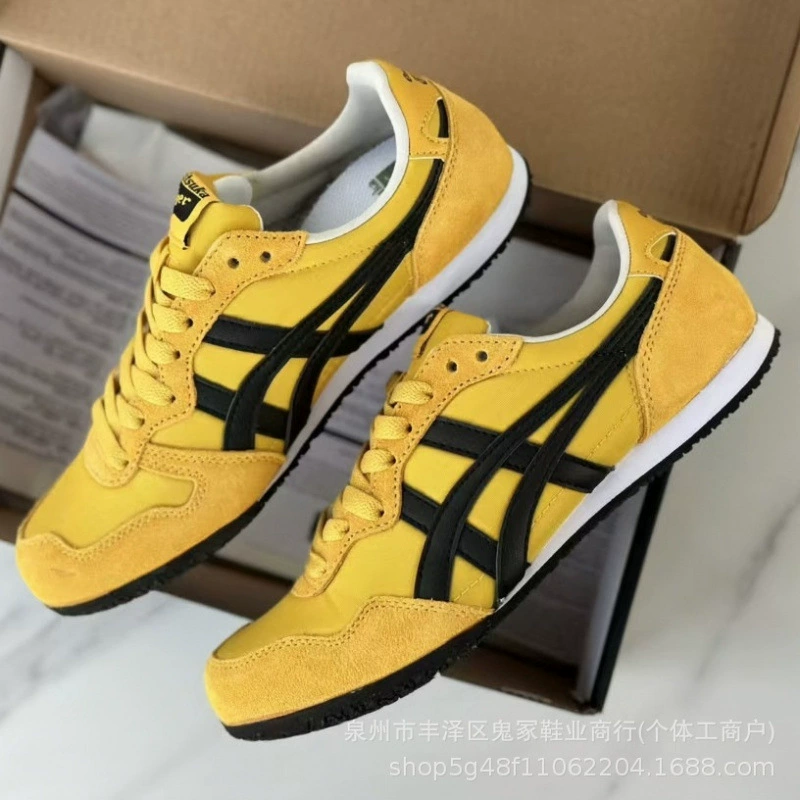 Кеды без шнурков Onitsuka Tiger, кожаные, повседневные универсальные, унисекс