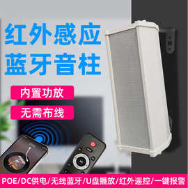 户外防水报警音柱室外usb蓝牙音响公共广播公园感应触发智慧音箱