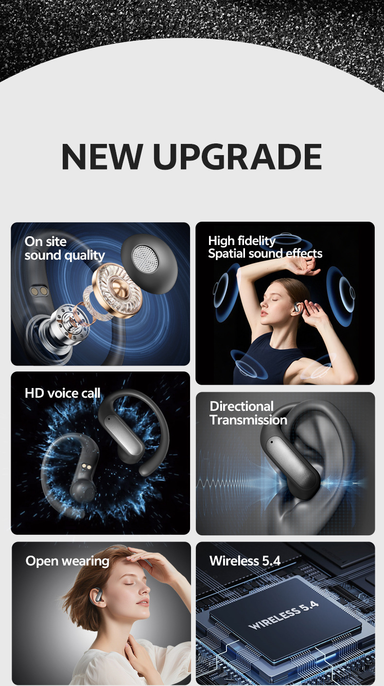 Wireless Sports Ear-hook Headphones With Long Battery Life_voghion.com
