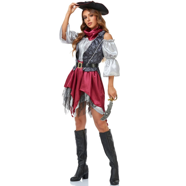 Пираты Карибского моря, форма для взрослых, костюм, европейский стиль, хэллоуин, косплей