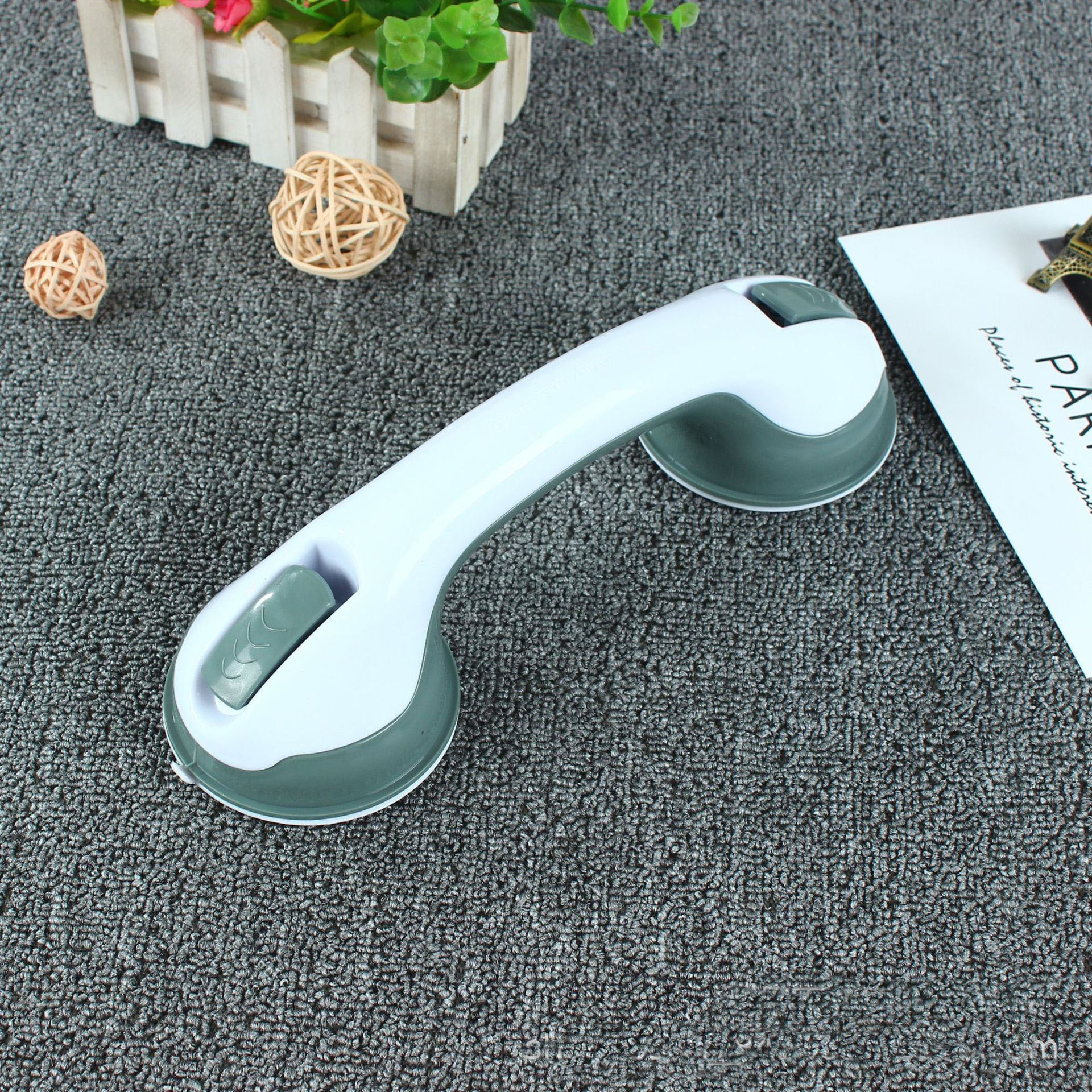 No-Nail Suction Cup Handrail, Wall-Mounted Glass Door Handle, Bathroom Sliding Door Handle, Elderly Handrail, Bathroom Handrail