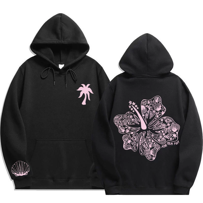 Толстовка с капюшоном Hawaii Hibiscus с принтом Oceanic, толстовка с капюшоном и нитками, готовая к продаже