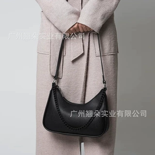 2025新款时尚女士手提包斜挎腋下包高级设计感项链简约百搭潮流风