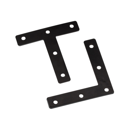 Manufacturer wholesales black T/L type straight piece flat straight piece corner code fixed connection piece layer board support corner code connector