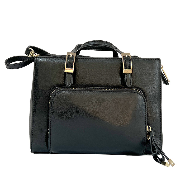 New Cross-Border Genuine Leather Women's Bag, Lambskin Mini Tote Handbag, Solid Color 2-Way Crossbody Bag, Custom Made - Thumbnail 5