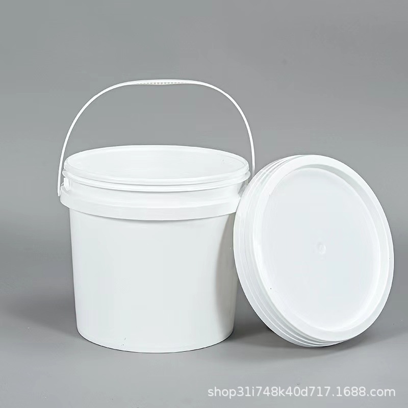 全新料3升加厚塑料桶3L圆胶桶食品油漆桶水性化工桶3公斤样品桶