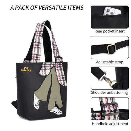 Cross-border direct supply: Miszapatos Japanese-style Rakuten 3-in-1 Bag – Waterproof, Adjustable, Suitable for Shoulder, Crossbody, or Backpack Use