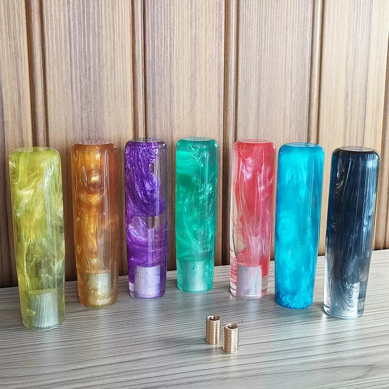 晶透琉璃树脂排档头汽车改装排档头树脂档把头波棍头排档变速杆头