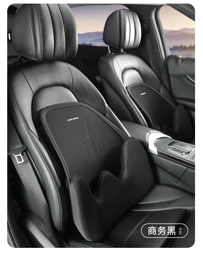 Car Lumbar Support, Aviation-Grade Car Lumbar Cushion, Neck Support Pillow, Car Seat Lumbar Support, All-Season Driving Headrest and Lumbar Support