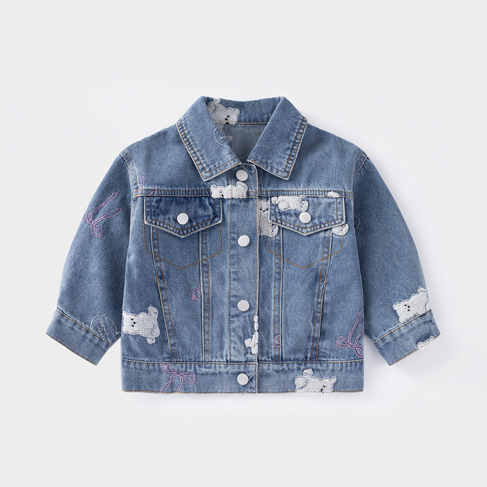 Chaqueta vaquera infantil para niña