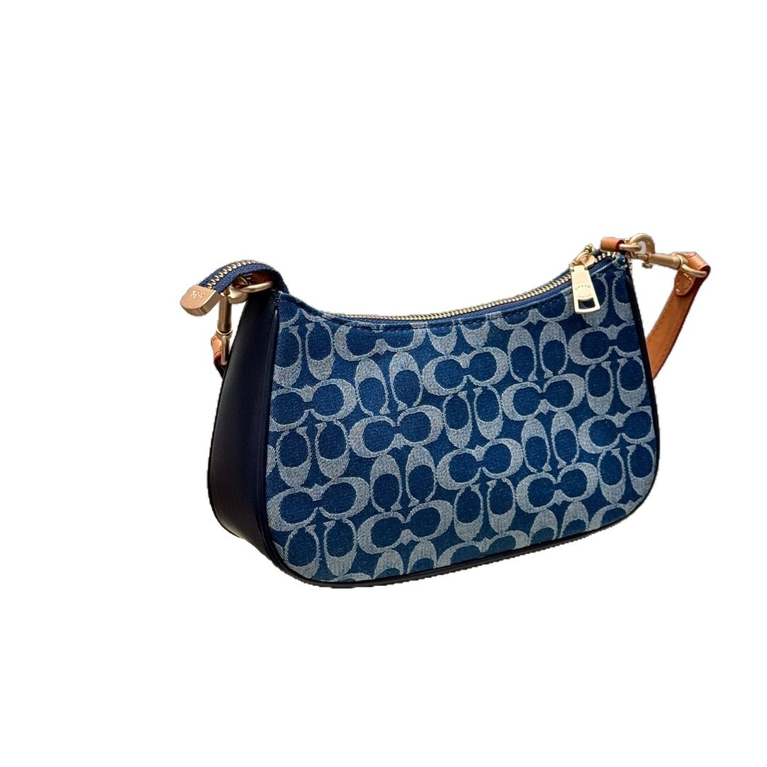 Koujia nuevo teri24 bolso de axila bolso de media luna bolso de hombro de mensajero bolso de mahjong bolso femenino